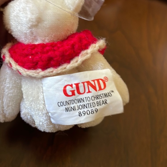 Rare Gund Holiday countdown to Christmas Mini Jointed bear ornament - Picture 3 of 7